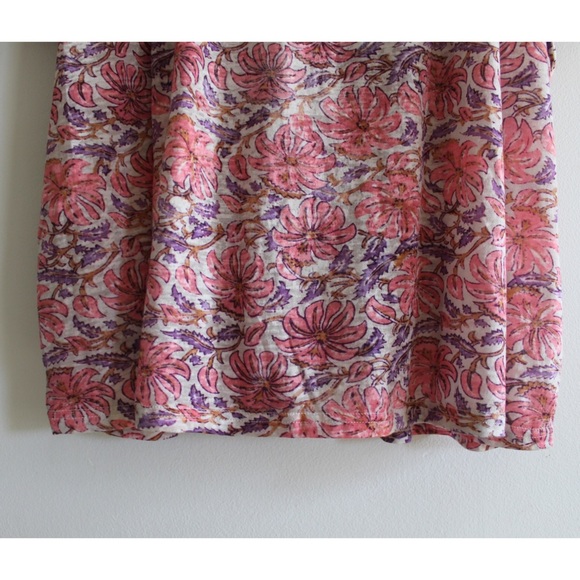 Weekend by Suzanne Betro Floral Boho Top Large/XL Preowned - Picture 3 of 7